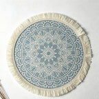 CouldNook Bohemian Tassel Placemat - Aesthetic Woven Table Mat