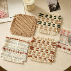 CouldNook Fringed Line Placemat - Soft Bohemian Dining Pad