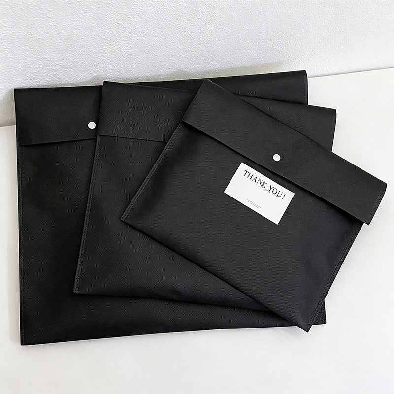 CloudNook Non‑Woven Envelope Pouch‑Snap Button Storage Bag