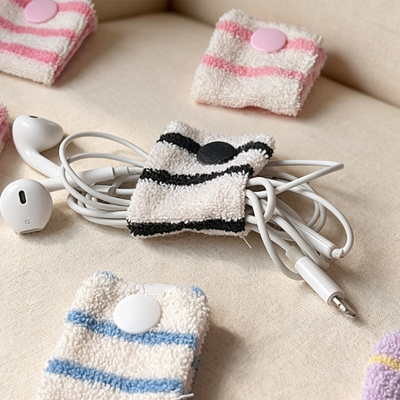 CouldNook Textured Cord Pouch Organizer Bag - Small Space Helper
