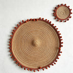 CouldNook Cotton Ball Woven Placemat - Aesthetic Luxe Table Mat