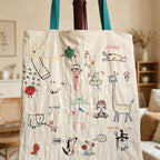 CouldNook Doodle Pattern Fabric Shoulder Bag - Everyday Carry Accent