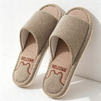 CouldNook Soft Band Open Toe Slippers - Simple Home Accent