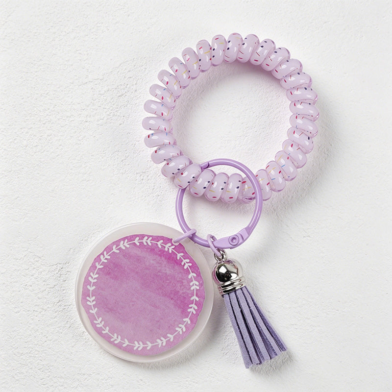 CouldNook Beaded Ring Keychain Charm - Bag Accent