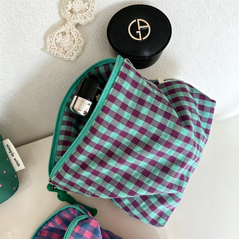 CouldNook Plush Trim Mini Zip Pouch - Small Storage Accent