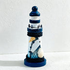 CouldNook Mediterranean Mini Wooden - Lighthouse Decor Ornament
