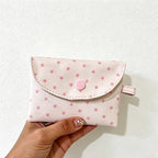 CouldNook Mint Chocolate Star Pouch - Aesthetic Canvas Card Case