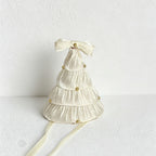 CouldNook Ribbed Fabric Hair Bow Clip - Soft Hair Accessory