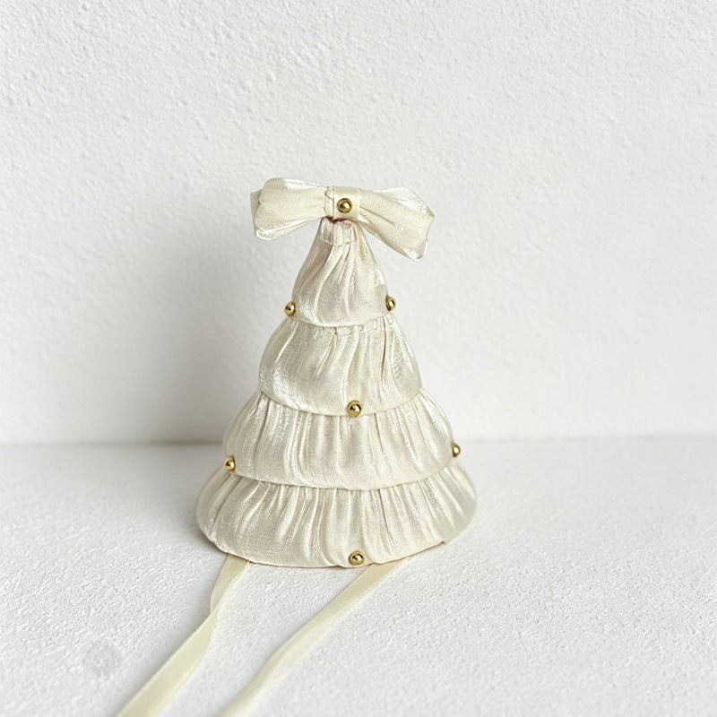 CouldNook Ribbed Fabric Hair Bow Clip - Soft Hair Accessory