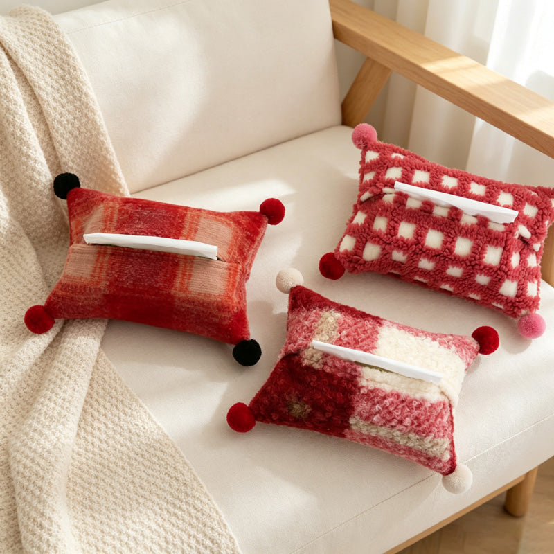 CouldNook Plaid Tissue Cover - Soft Home Detail