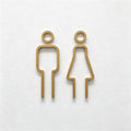 CouldNook Restroom Door Symbol Sign - Guest Room Marker