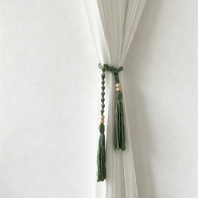 CouldNook Macrame Curtain Tieback - Window Drapery Accent