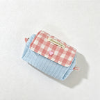 CouldNook Gingham Quilted Mini Zip Pouch - Desk Accent