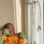 CouldNook Long Macrame Curtain Tieback - Window Drapery Accent