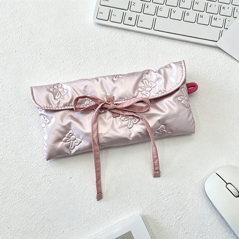 CouldNook Bow and Heart Mini Pouch - Everyday Organizer Bag