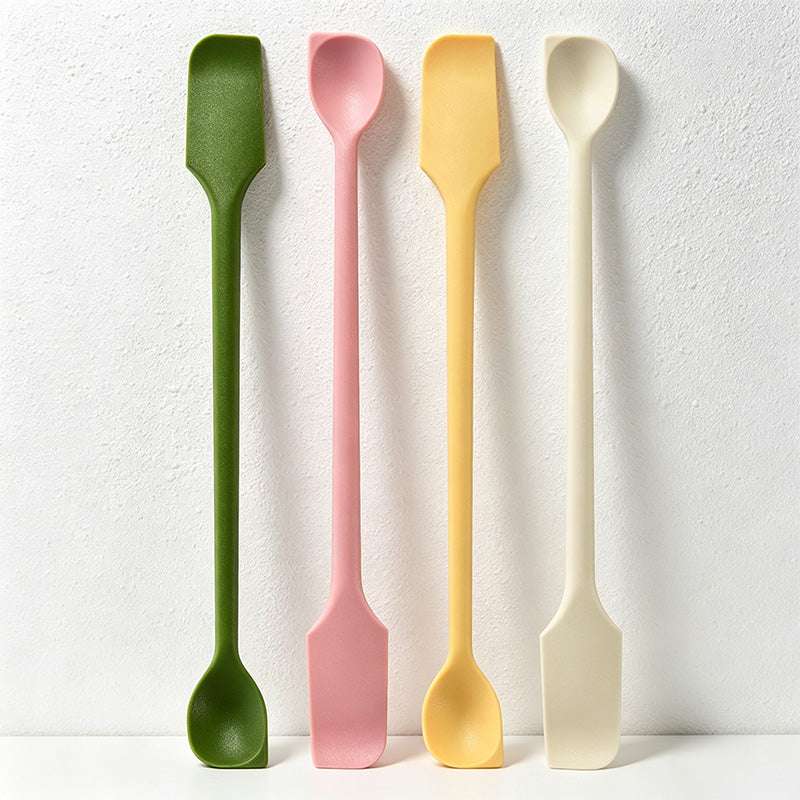 CouldNook Long Handle Dual Head Silicone Spatula Scoop - Kitchen Accessory
