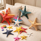 CouldNook Mediterranean Starfish Ornament - Bright Yellow Coastal Decor