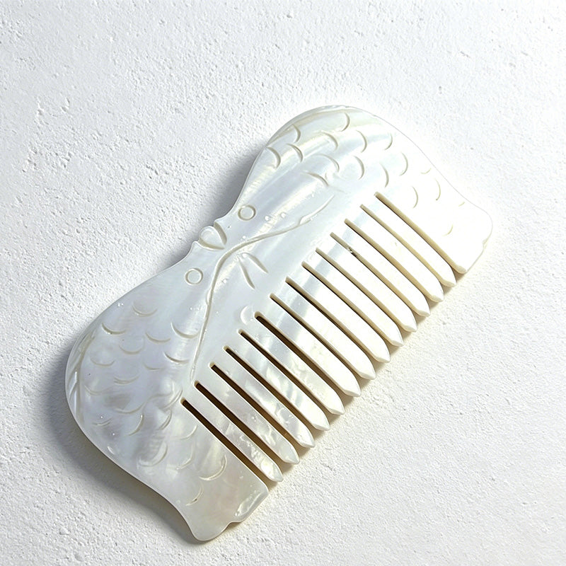 CouldNook Animal Shell Decorative Comb - Aesthetic Carved Shell Ornament