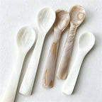 CouldNook Polished Shell Caviar Spoon - Aesthetic Coffee & Tea Stirrer