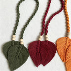 CouldNook Leaf Macrame Curtain Tieback - Soft Window Accent