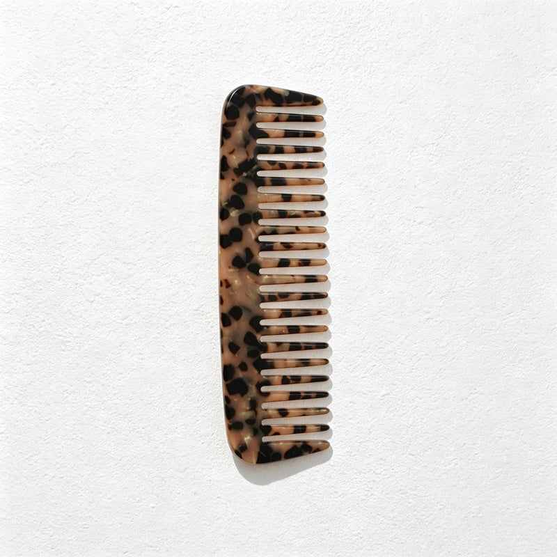 CouldNook Shell Shape Tortoiseshell Pocket Comb - Easy Storage Accent