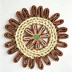CouldNook Flower Shape Corn Woven Mat - Aesthetic Natural Placemat