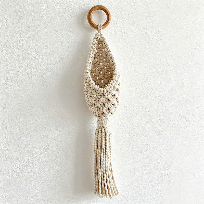 CouldNook Macrame Hanging Shelf - Wall Storage Decor