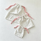 CouldNook Dot Pattern Drawstring Storage Pouch Set - Travel Organizer
