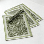 CouldNook Floral Faux Linen Table Runner - Dining Table Accent