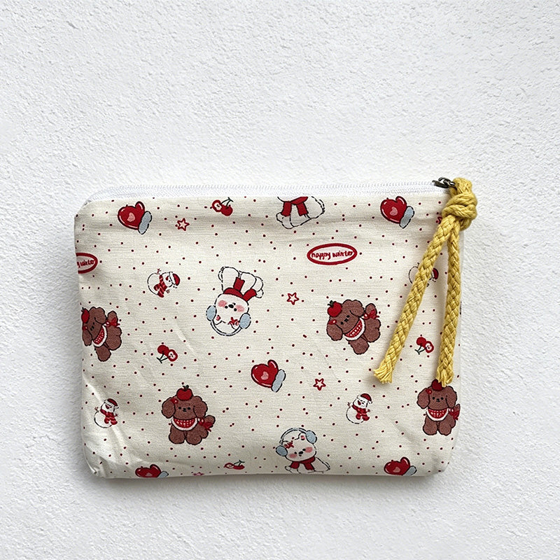 CouldNook Canvas Zipper Pouch - Small Storage Accent