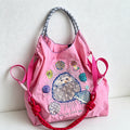 CouldNook Hedgehog Mushroom Embroidery Shopping Bag - Everyday Market Accent