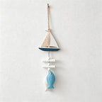 CouldNook Mediterranean Fish & Starfish Hanging - Coastal Shell Ornament