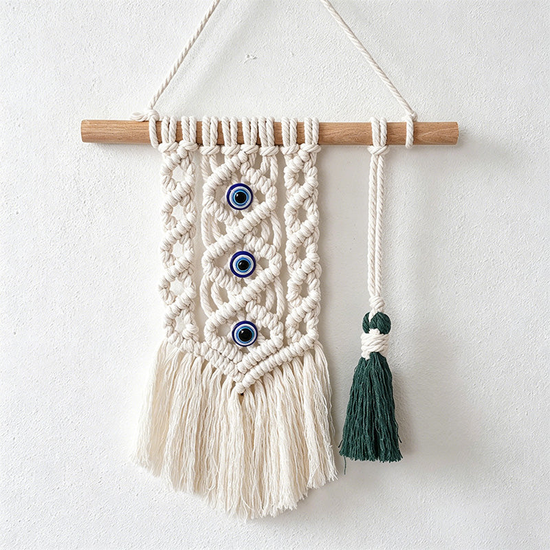 CouldNook Macrame Evil Eye Wall Hanging - Boho Wall Decor