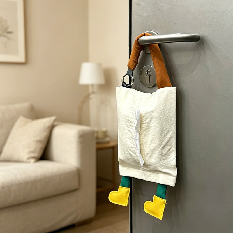 CouldNook Footprint Hanging Tissue Bag - Aesthetic Car Storage Case