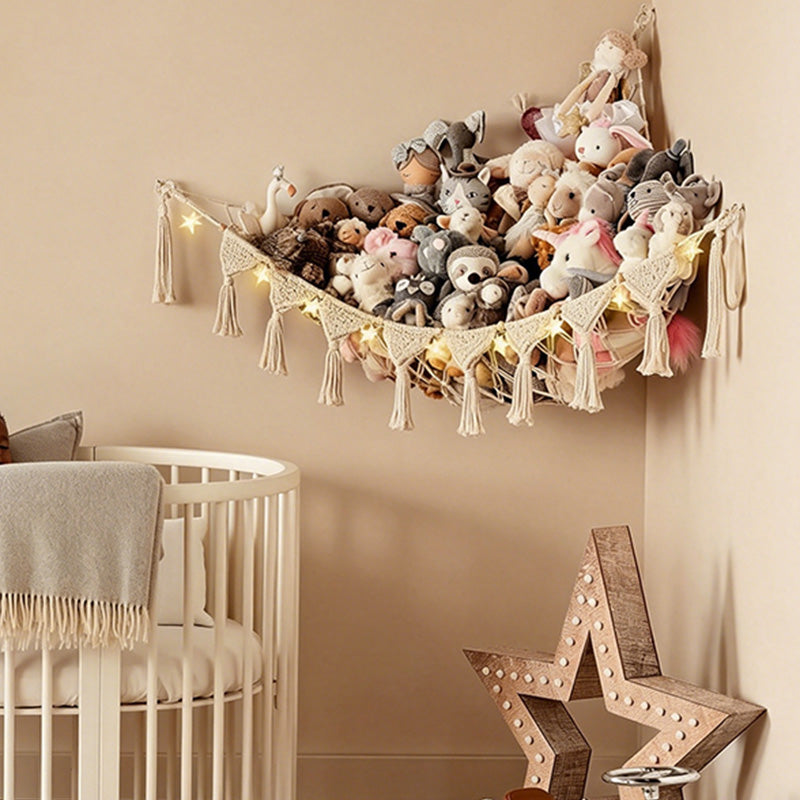 CouldNook Macrame Toy Hammock - Nursery Storage Decor