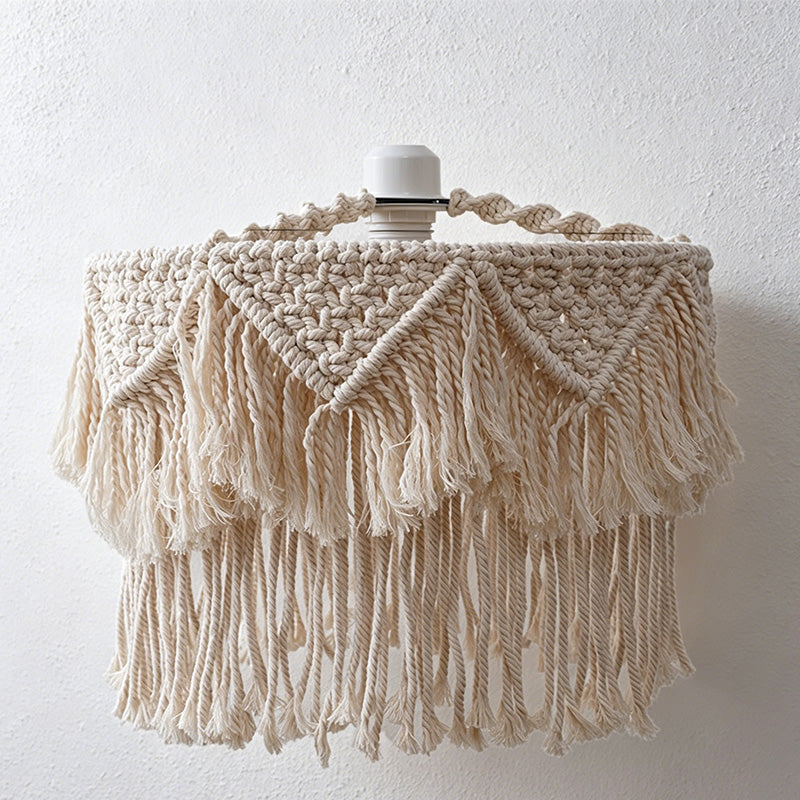 CouldNook Woven Basket Lamp Shade - Warm Hanging Light