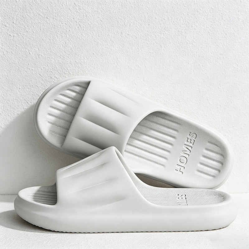 CouldNook Ribbed Sole Home Slippers - Easy Storage Accent