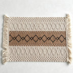 CouldNook Nordic Striped Table Mat - Aesthetic Contrast Color Placemat