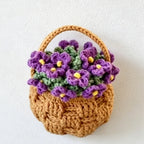 CouldNook Hand Crochet Bellflower Coaster - Floral Heat Resistant Table Decor