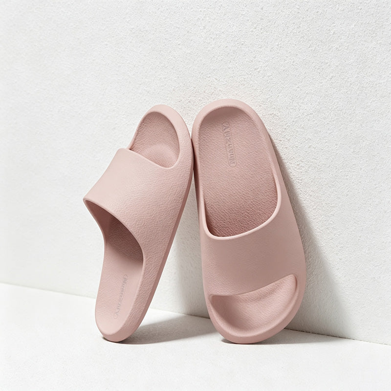 CouldNook Open Toe Colors Home Slippers - Practical Room Accent