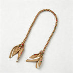 CouldNook 18.89'' Khaki Series Braided Bow Chain Bag Strap - Shoulder Accent