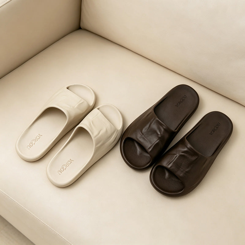 CouldNook Smooth Round Home Slippers - Cozy Corner Accent