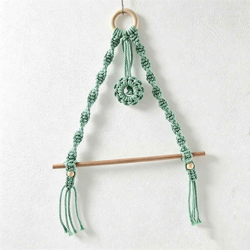 CouldNook Macrame Paper Towel Holder - Kitchen Wall Accent Decor