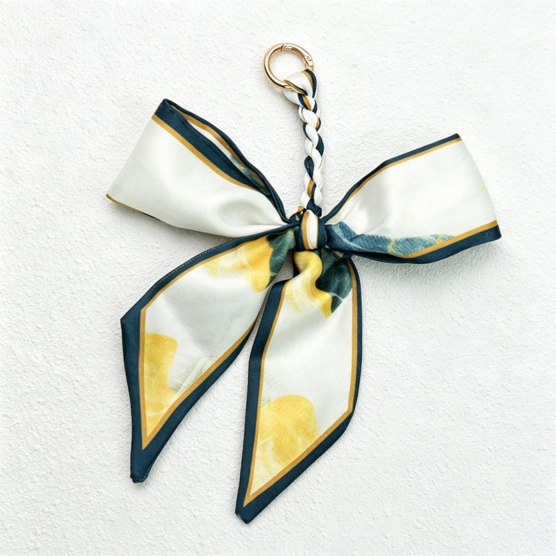 CouldNook Patterned Bow Bag Charm - Giftable Bag Accent