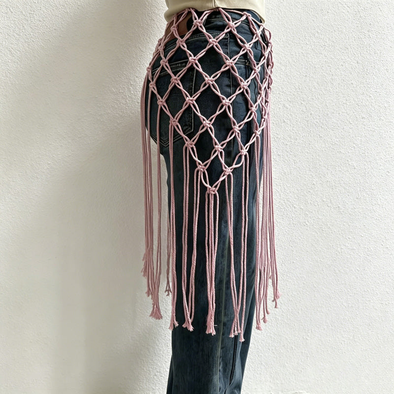 CouldNook Macrame Chair Back Cover - Event Chair Decor