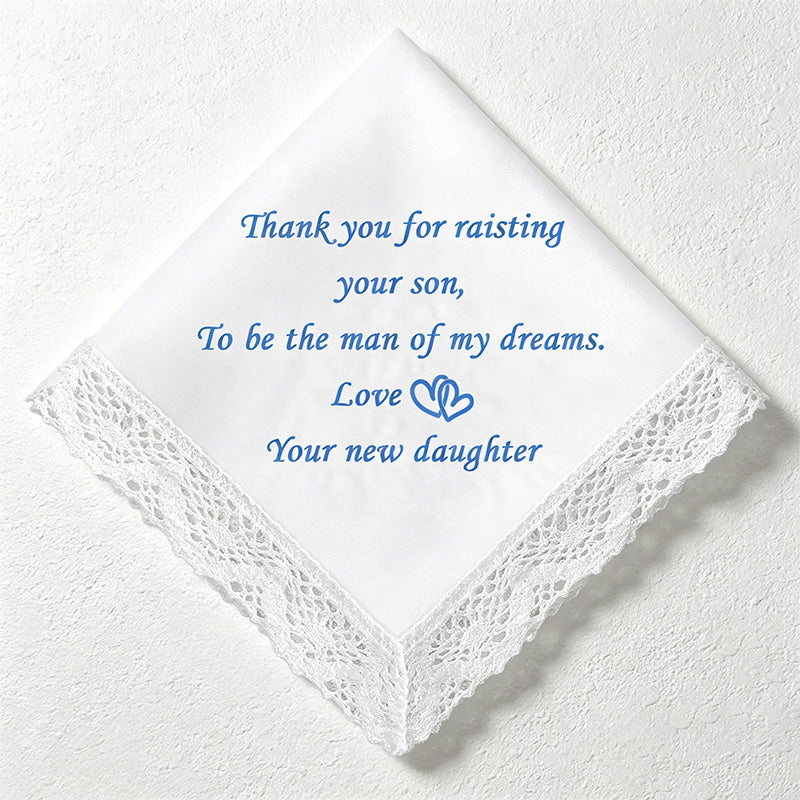 CouldNook Sentiment Handkerchief - Wedding Gift Keepsake