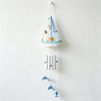 CouldNook Mediterranean Bell Hanging - Nautical Sailboat Wall Ornament