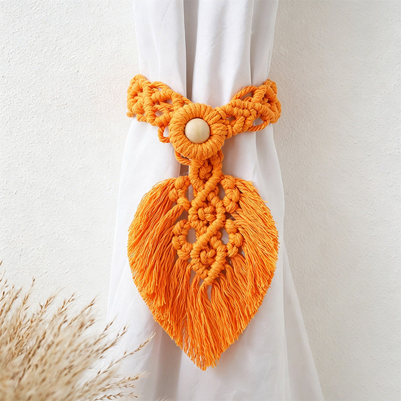 CouldNook Macrame Curtain Tieback - Window Drapery Accent