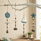CouldNook Mediterranean Bell Ornament - Coastal Sailboat Wall Decor