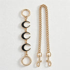 CouldNook Metal Moon Bag Chain 2PCS Set - Layered Bag Accent